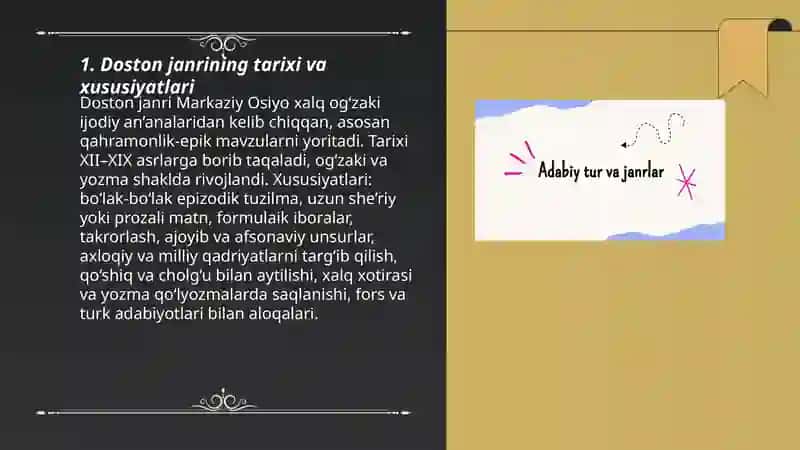 Mumtoz adabiy janrlar 3