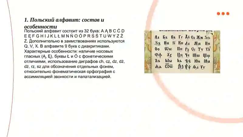 Польский алфавит 3