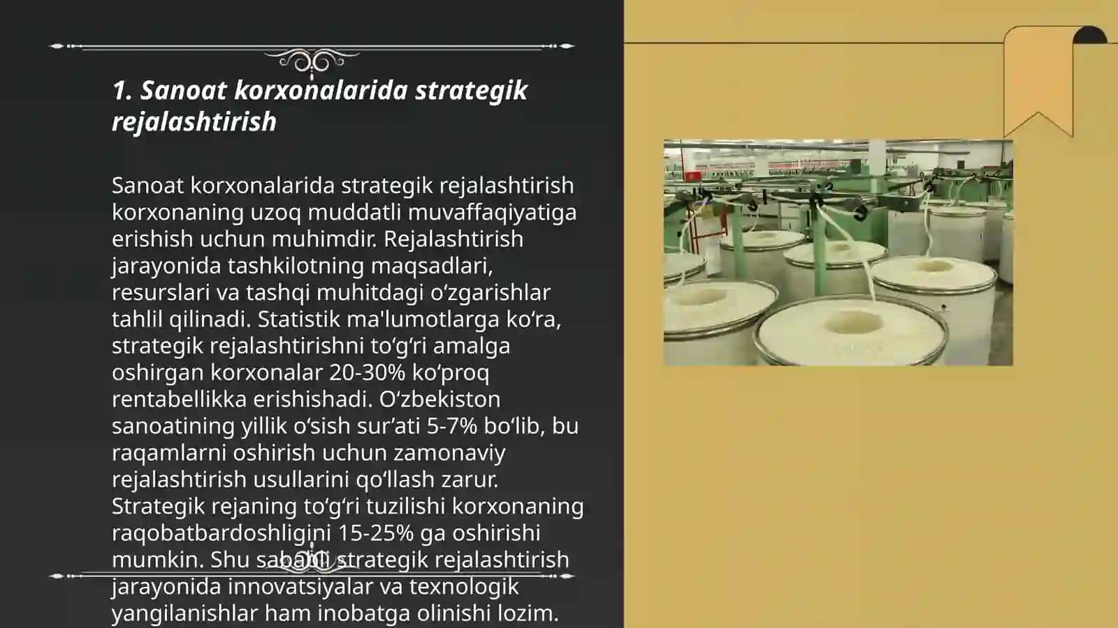 Sanoat korxonlarida rejalashtirish va bashorat qilish 3