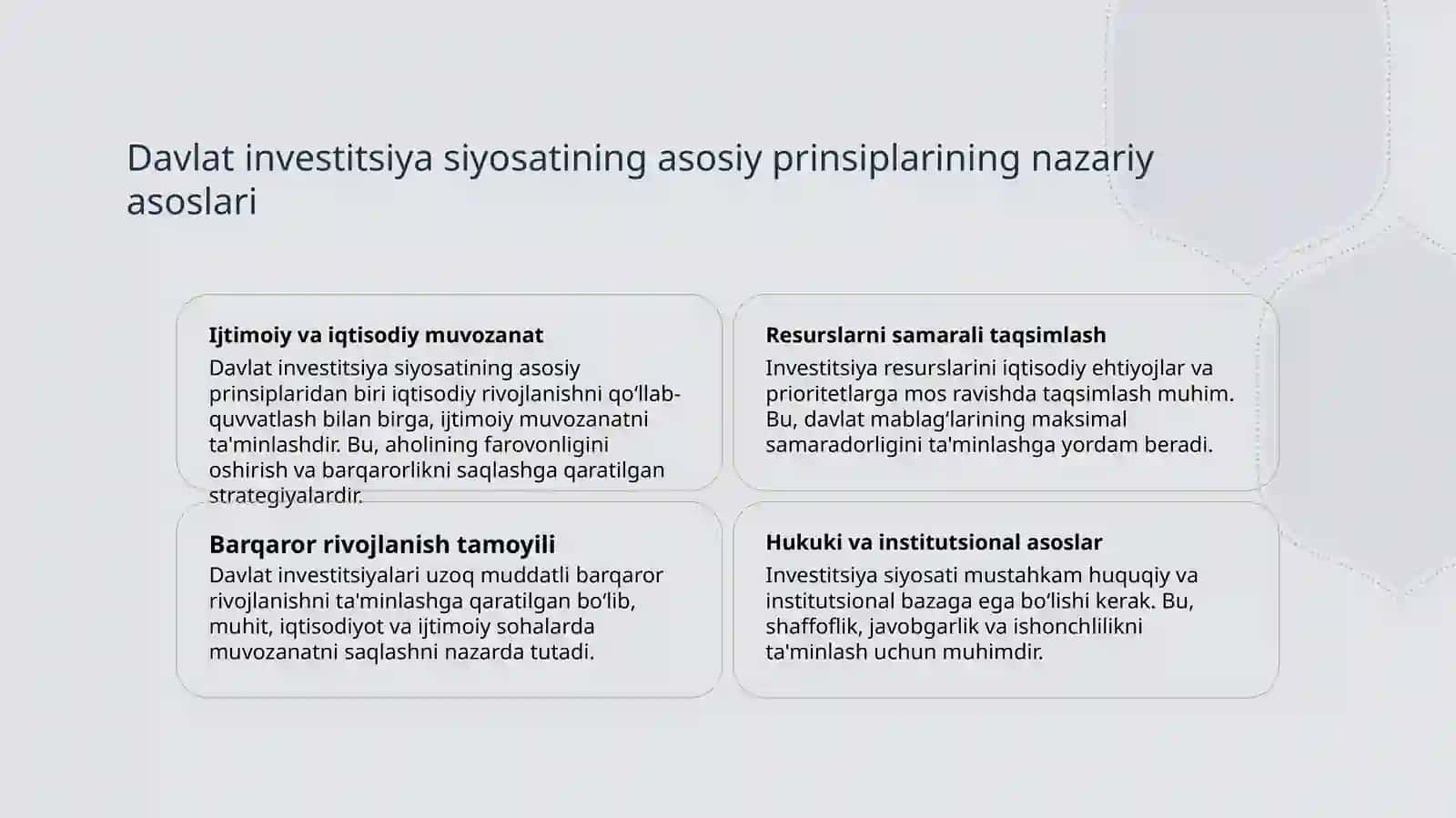 Davlatning investitsiya siyosati 3