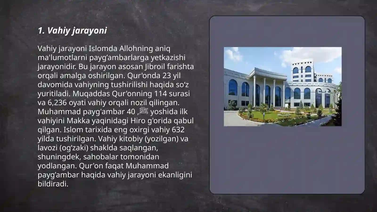 Islom dini.Quron kitobining paydo boʻlishi 3