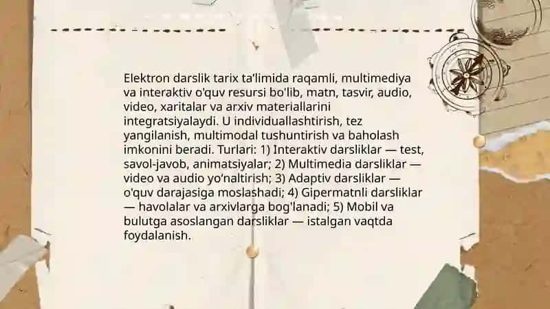 Tarix taʼlimida elektron darsliklardan foydalanish 3