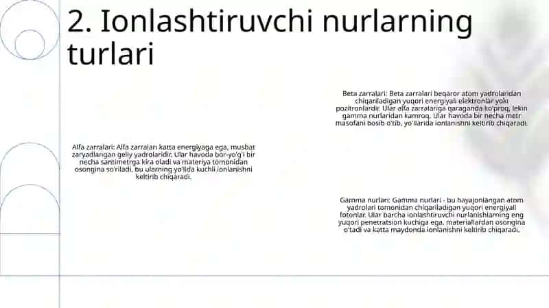 Ionlashtiruvchi Nurlarni Xujayraga Ta'Siri 3
