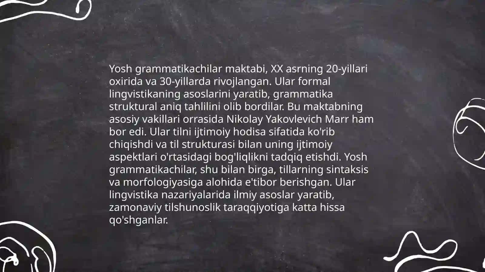 Yosh grammatikachilar maktabining yutuqlari va cheklangan jihatlari 3