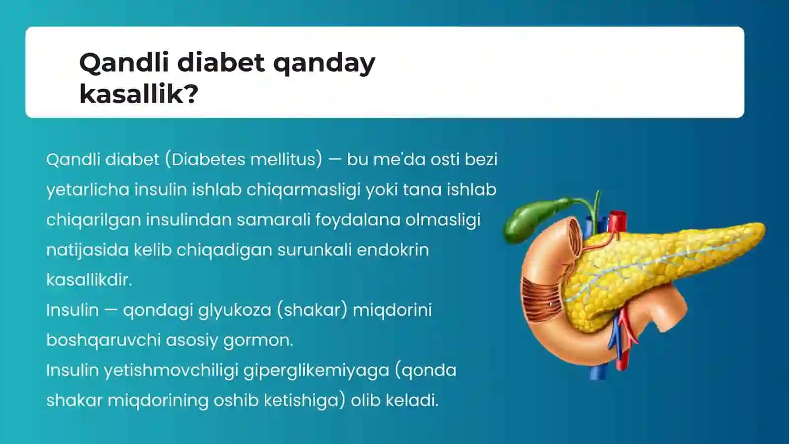 Qandli diabet. Sabablari va oldini olish 3