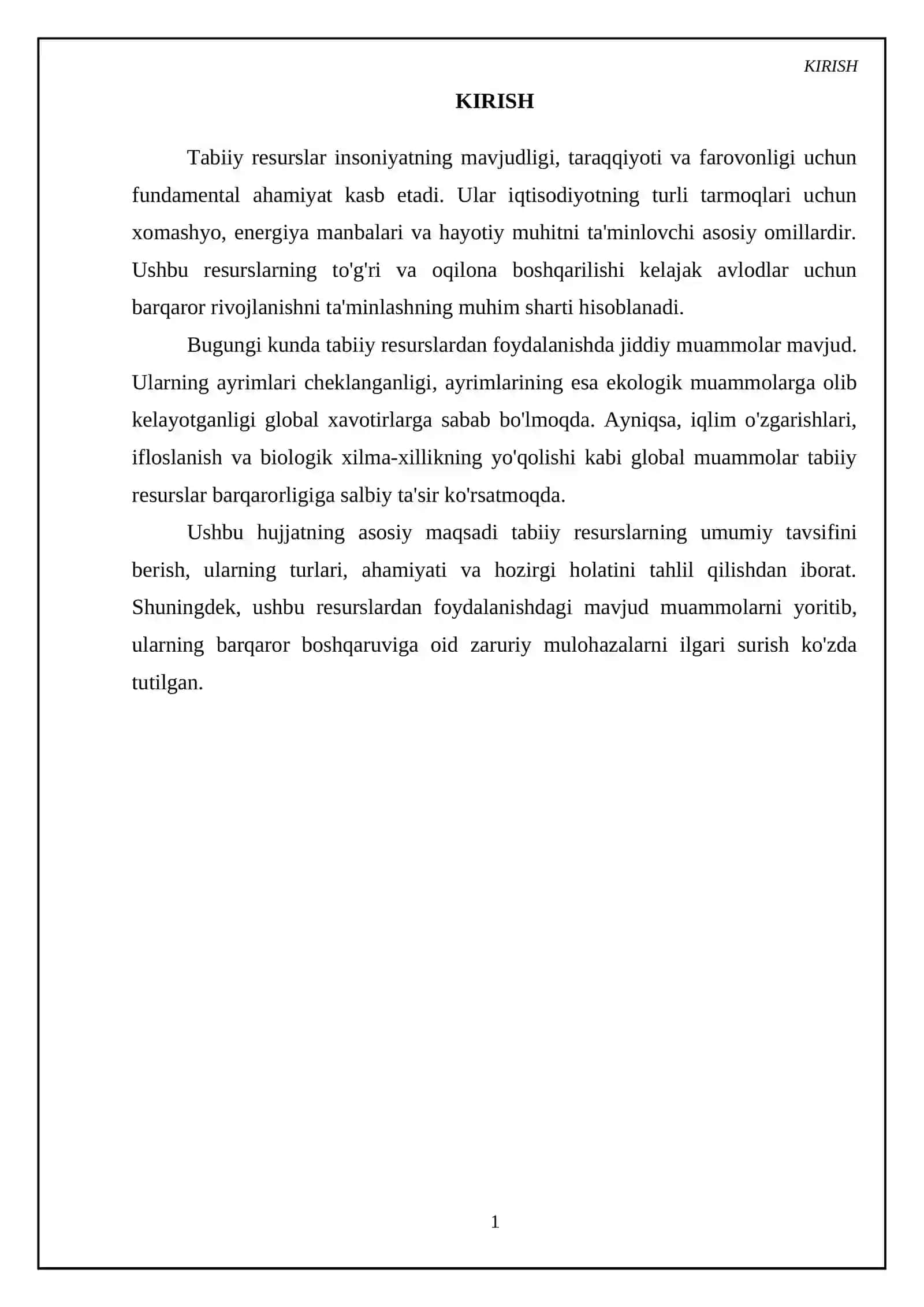 Tabiiy resurslarning umumiy tavsifi 3