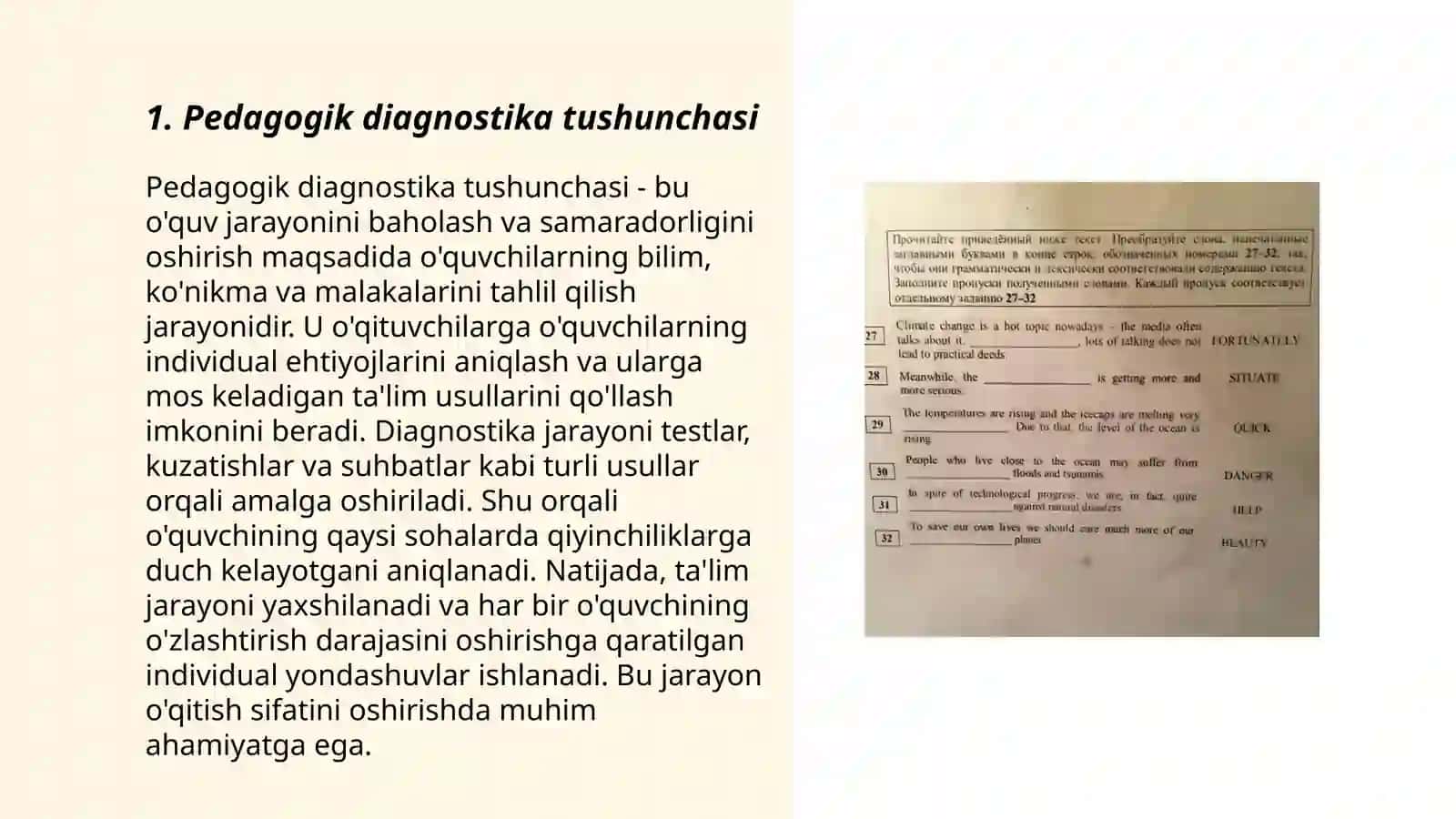 Pedagogik diagnostik usullari 3