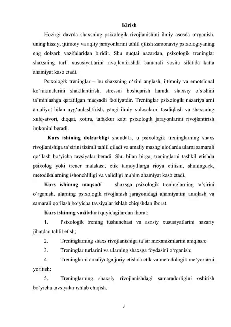 Shaxsga psixologik treninglarning ta'siri. 3