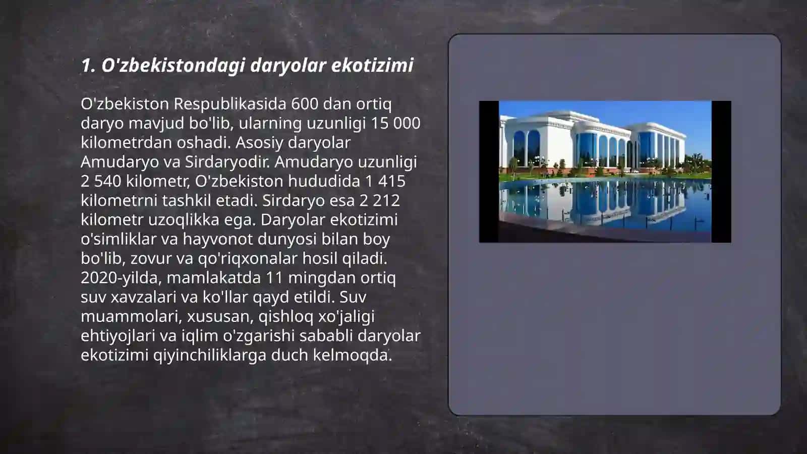 O'zbekistonning Suv Ekosistemalari 3