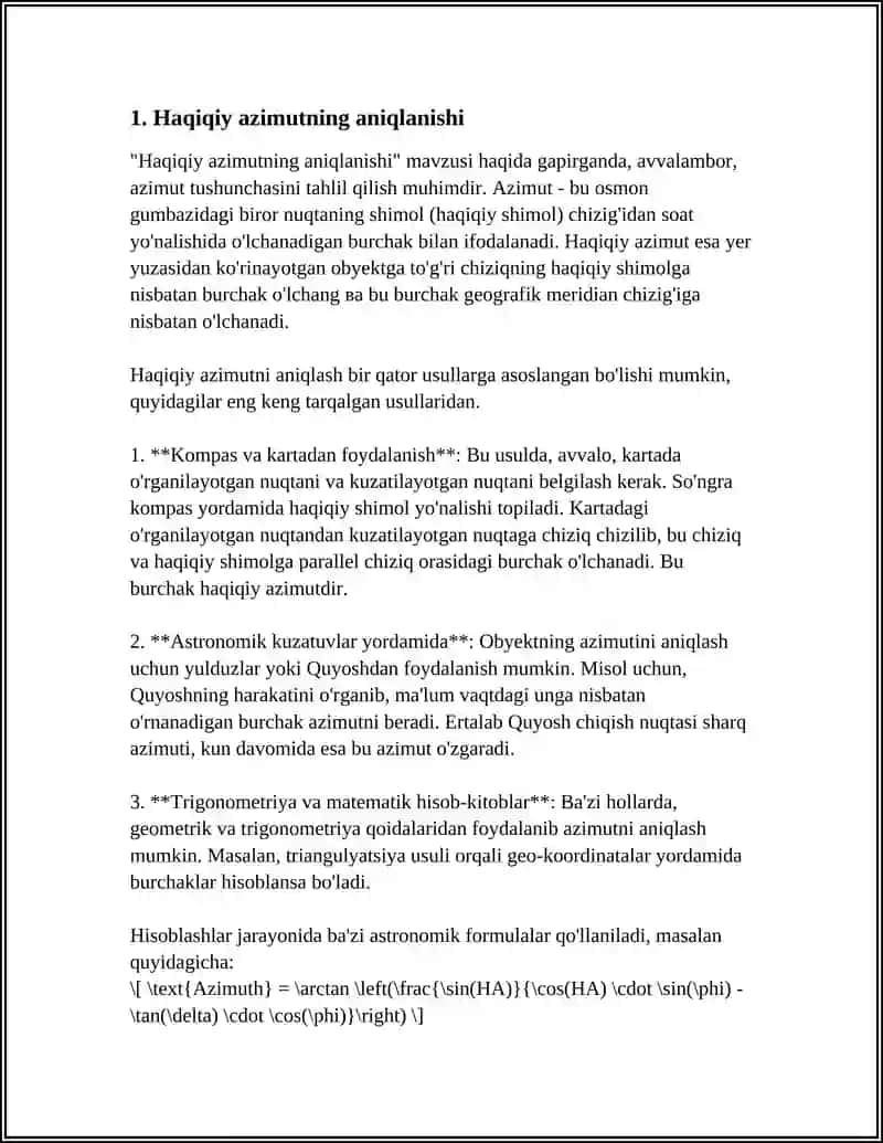 HAQIQIY VA MAGNIT AZIMUTI 3