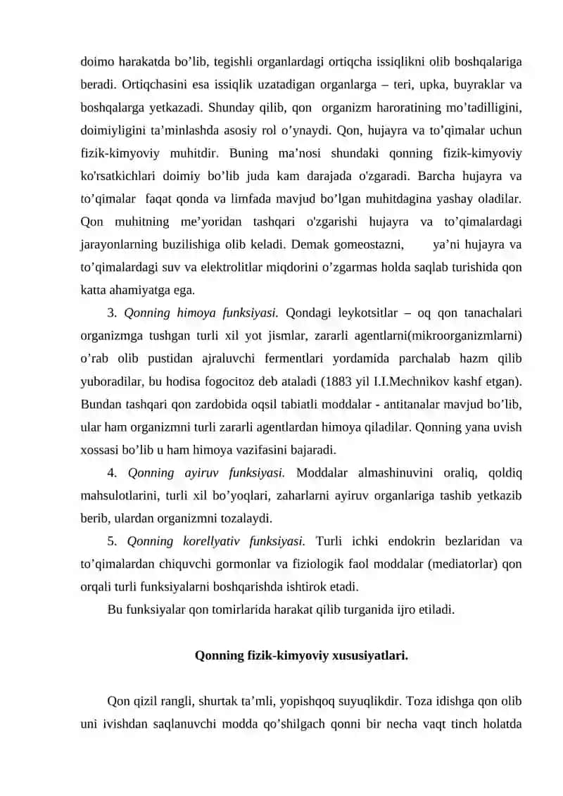 Qon va limfa tizimi fiziologiyasi 3
