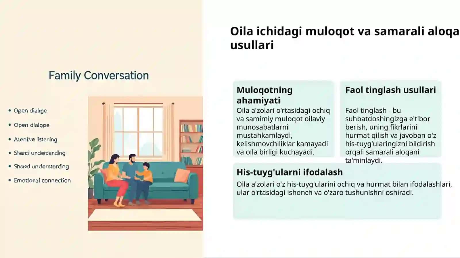 Oila tarbiyasi: Asosiy tamoyillar 3