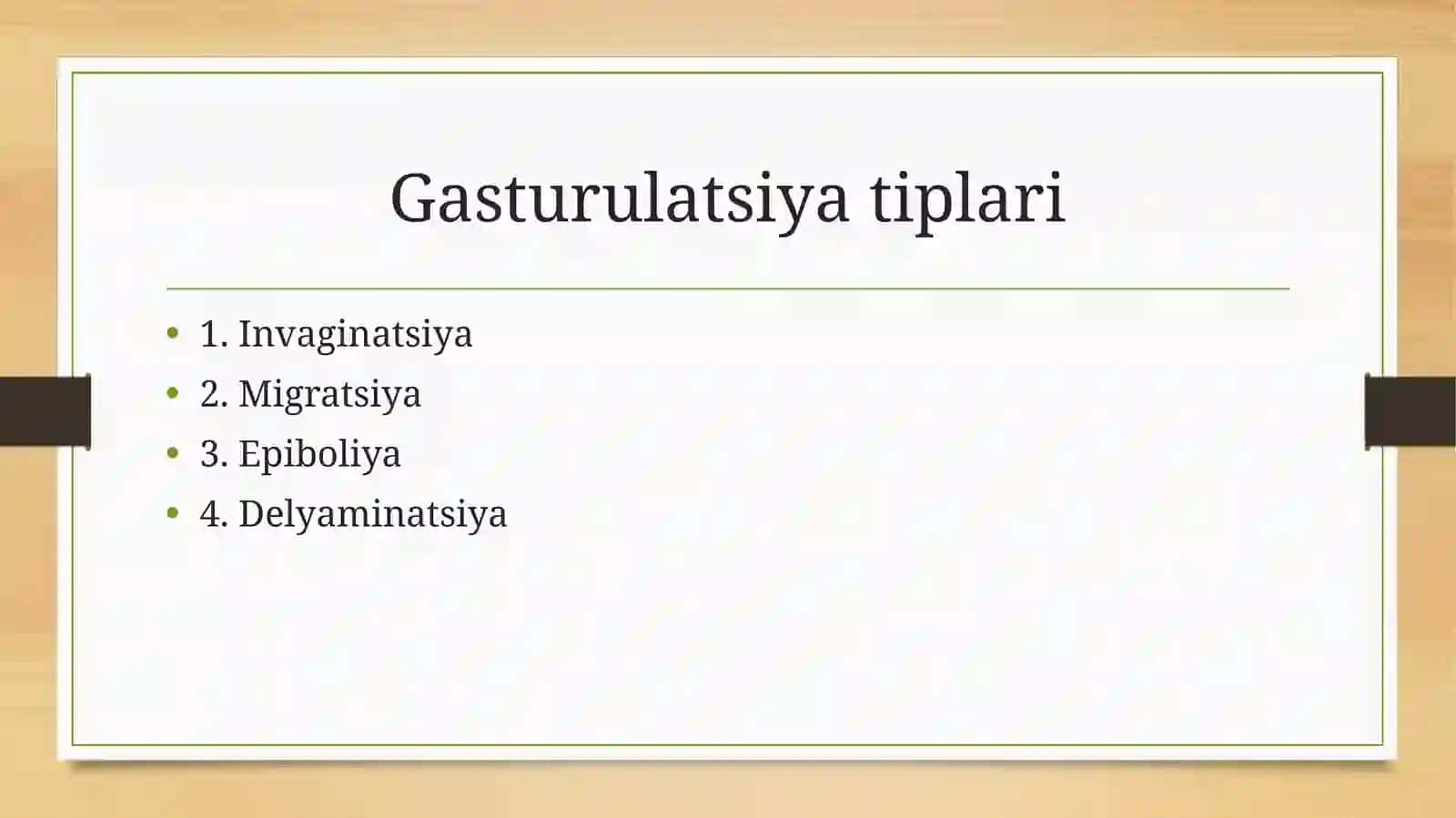 Gasturulatsiya va O‘q organlar 3