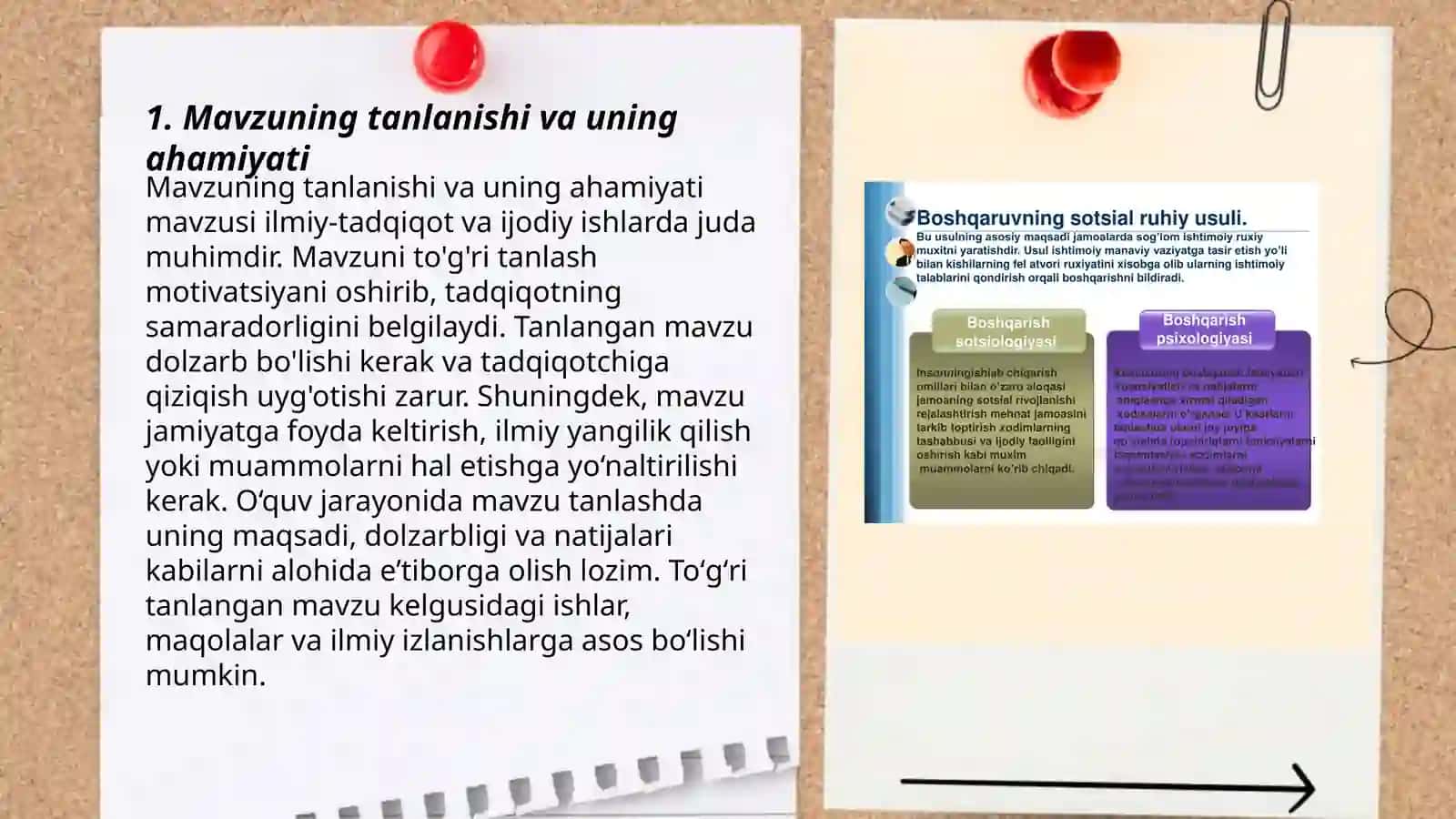 Mavzuga oid tadqiqot va uni olib borish jarayonlari 3