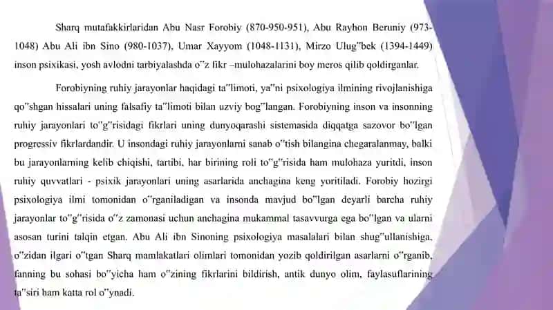 Psixologiyaning rivojlanishi bosqichlar 3
