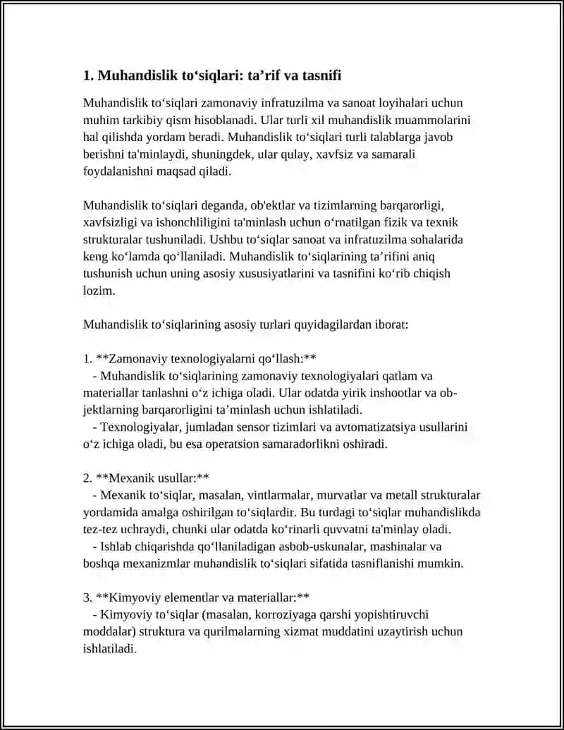 MUHANDISLIK TOʻSIQLARI 3