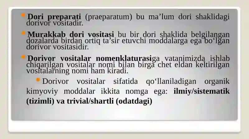 FARMATSEVTIK TERMINOLOGIYAGA KIRISH 3