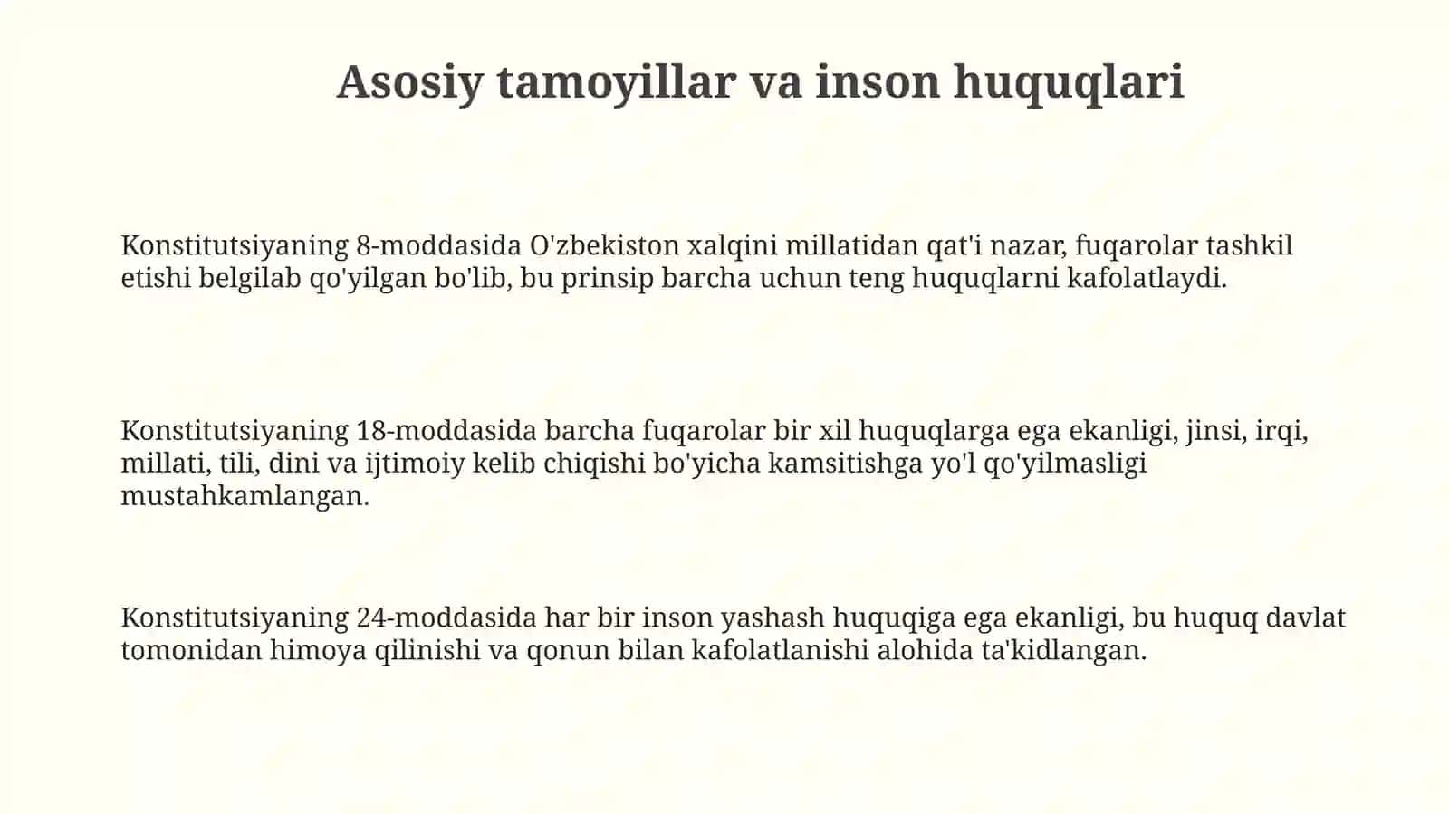 O’zbekiston Respublikasi Konstitutsiyasi 3