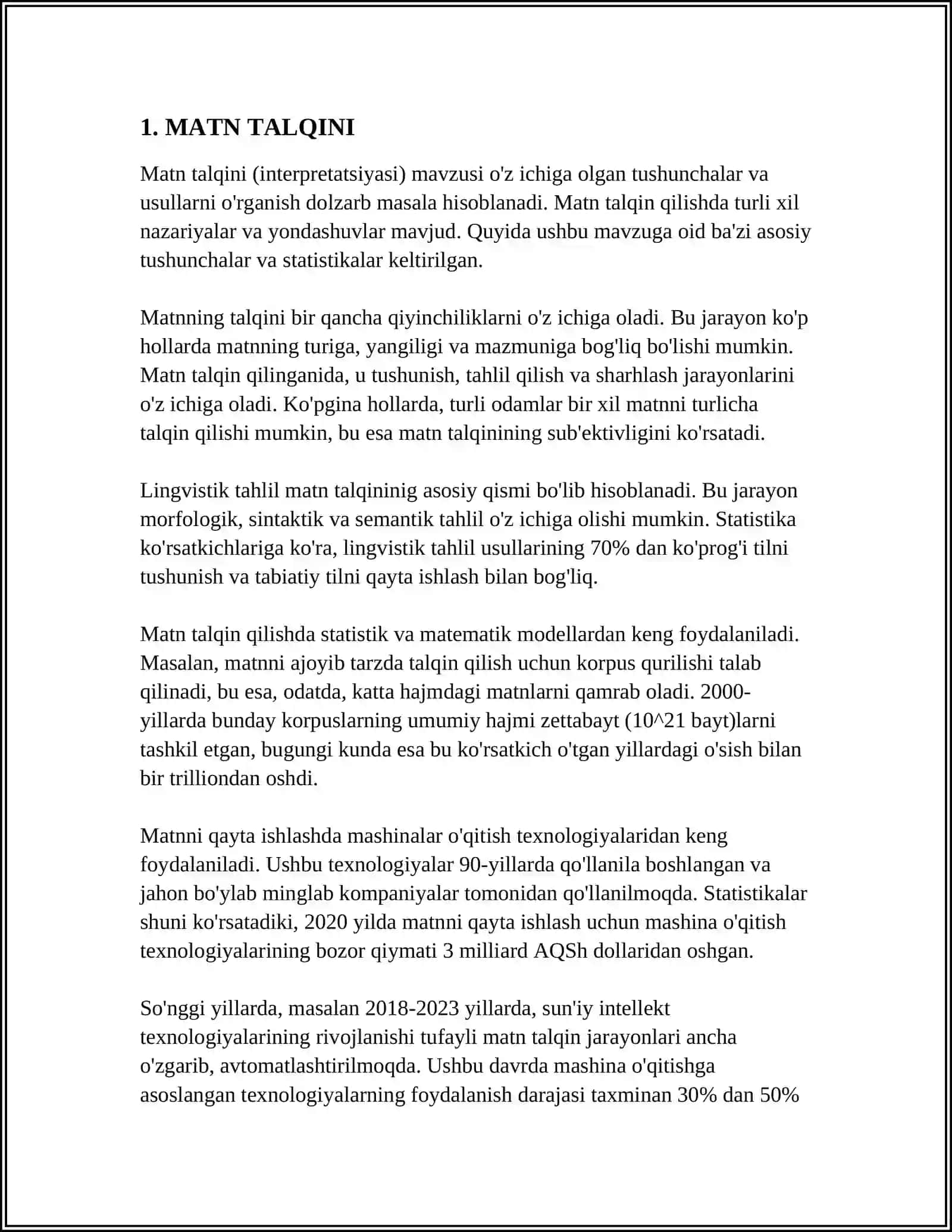 AUTENTIK MATNLAR USTIDA ISHLASH 3