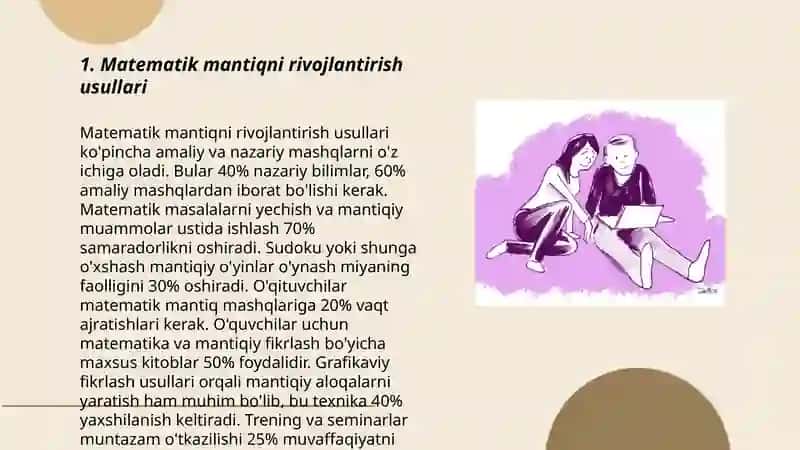 Matematik mantiqni rivojlantirish usullari 3