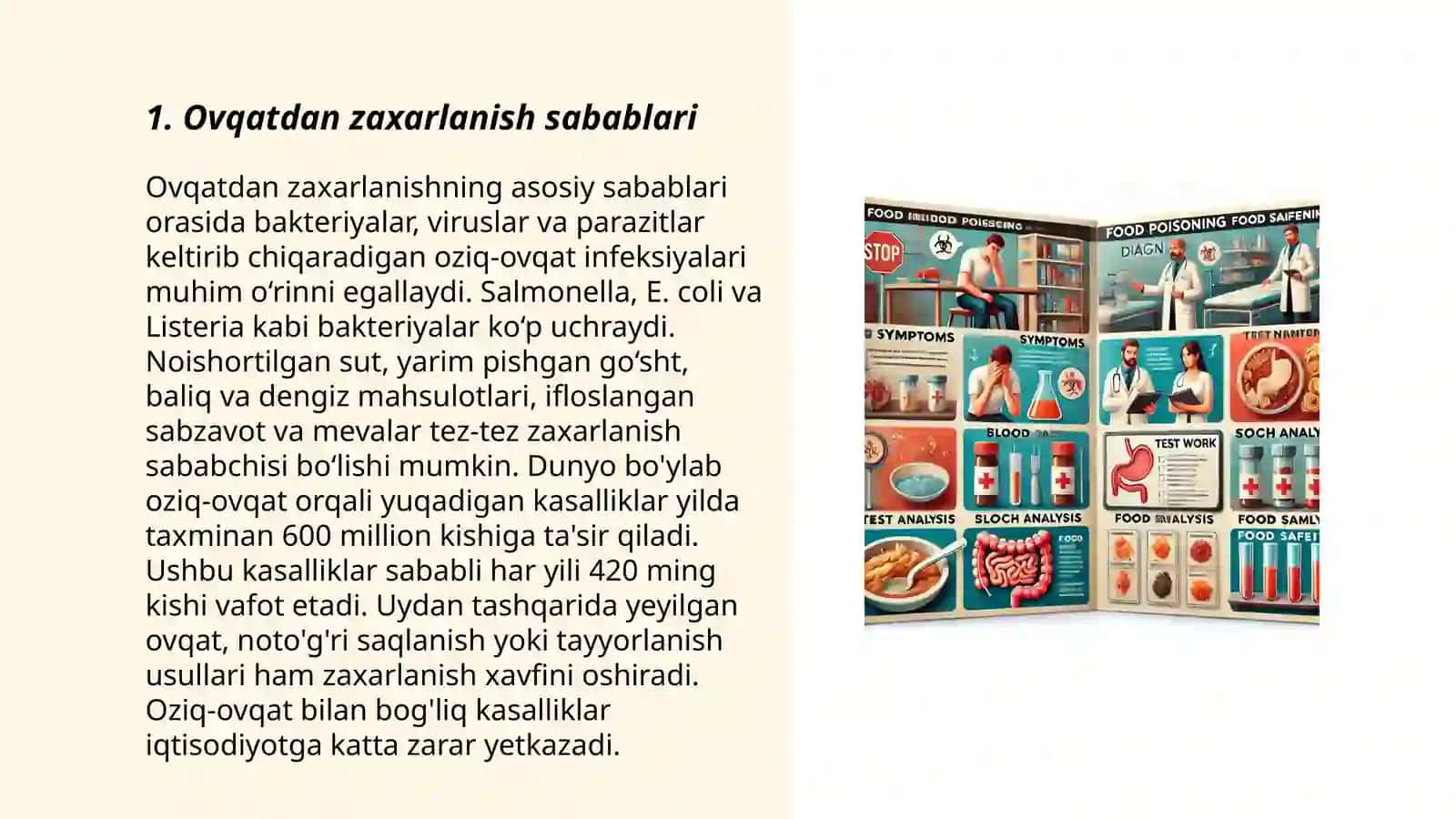Ovqatdan zaxarlanish va tekshirish tartibi 3