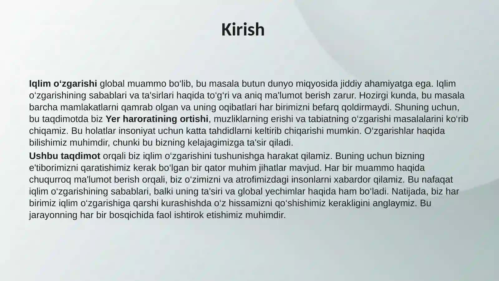 Iqlim o‘zgarishi 3