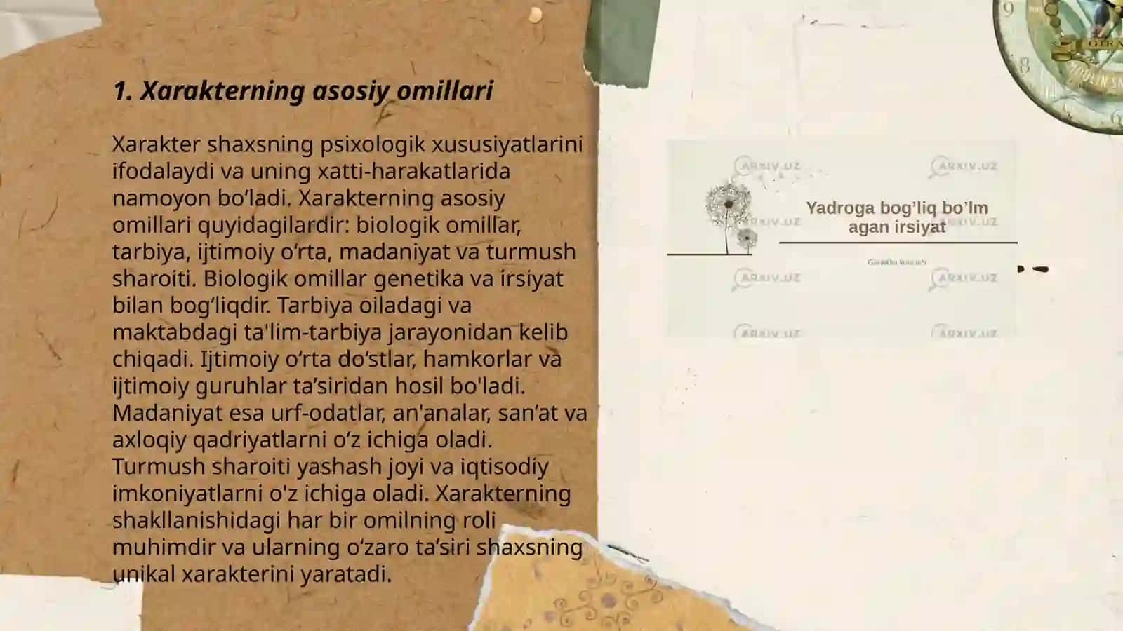 Xarakter va irsiyat 3