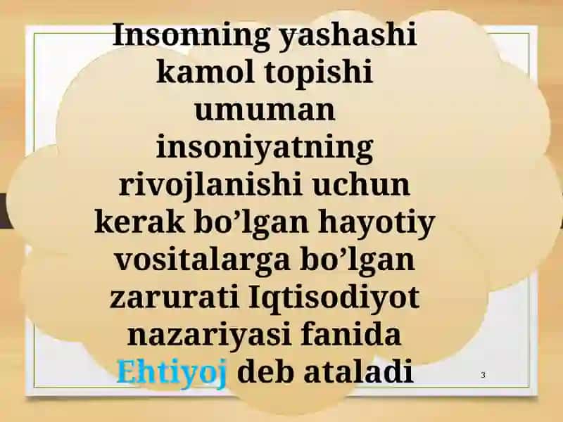 IJTIMOIY IQTISODIY EHTIYOJLAR 3