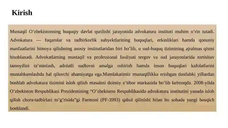 Advokatura institutining islohetilishi 3