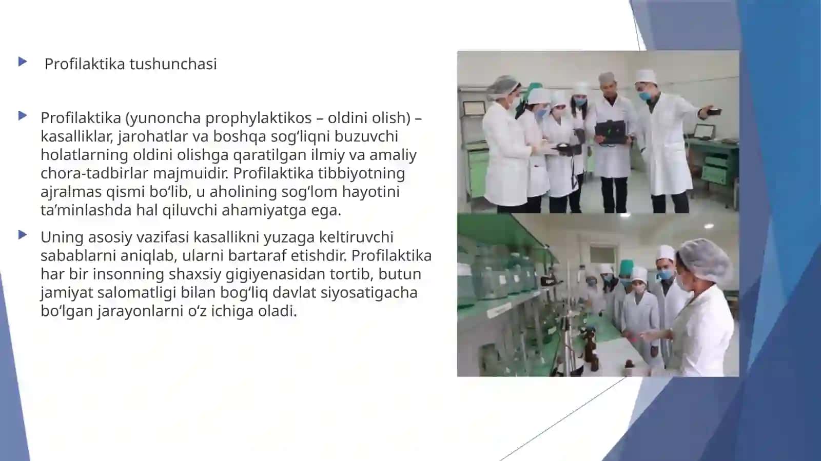 Profilaktika turlari, uning gigiyenik ahamiyati 3