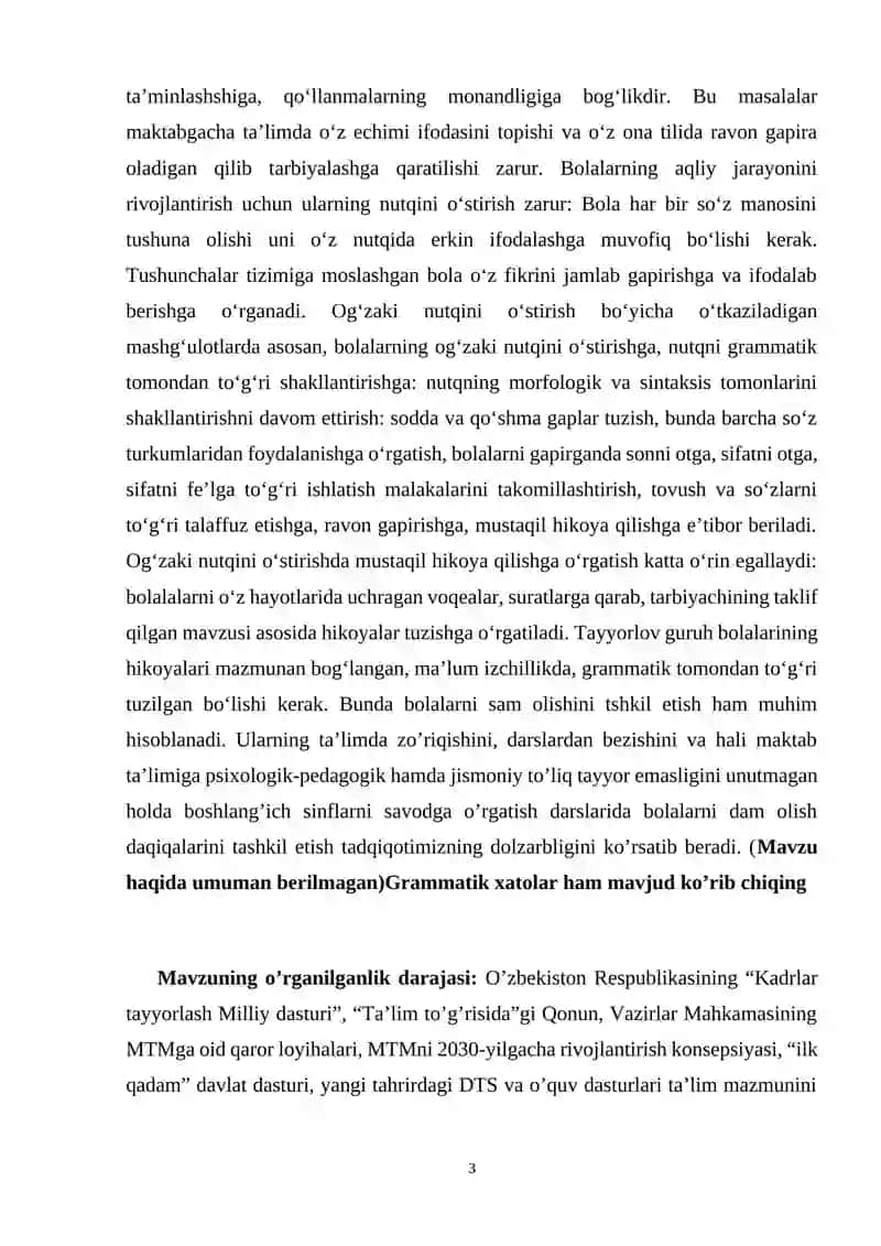 Tadqiqot mavzusining dolzarbligi 3