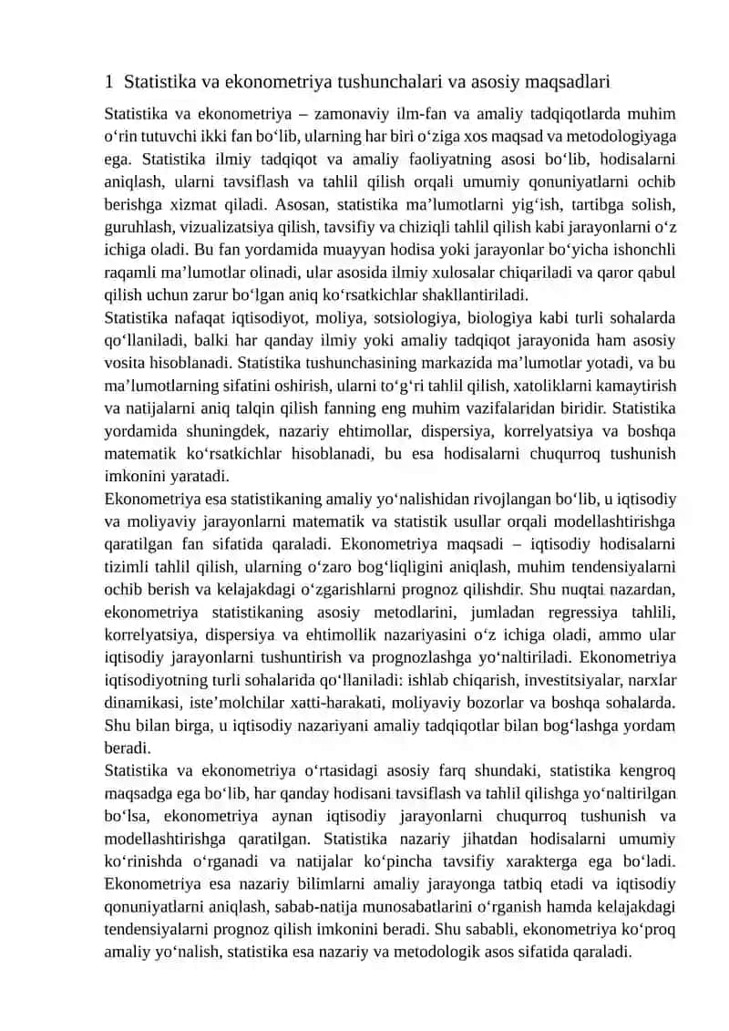 Statistika va ekonometriya 3