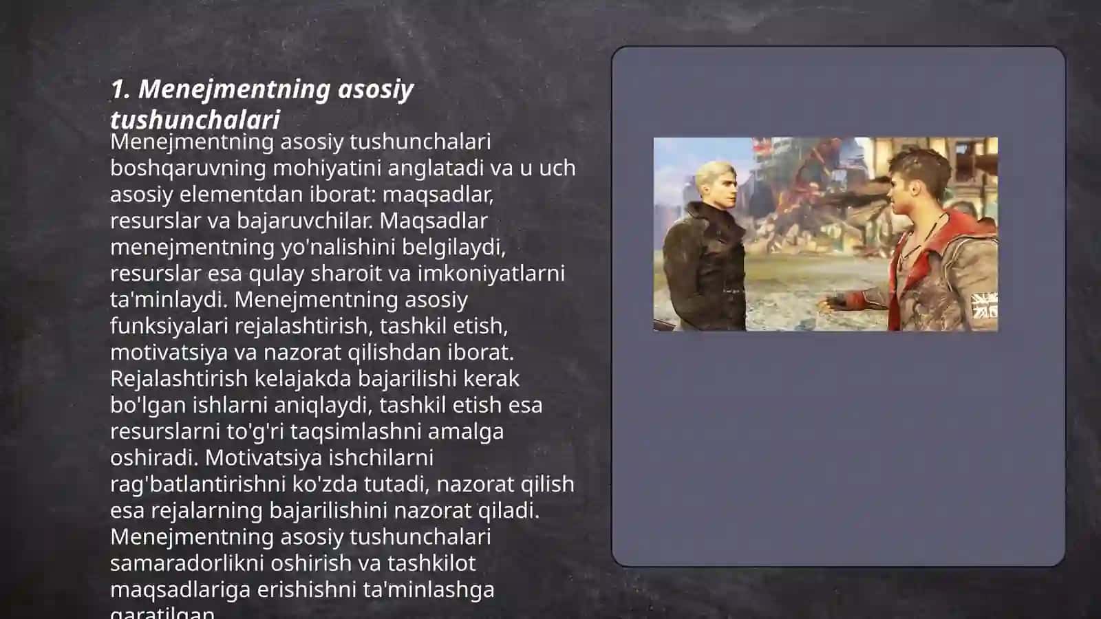 Menejmentning asosiy tushunchalari 3
