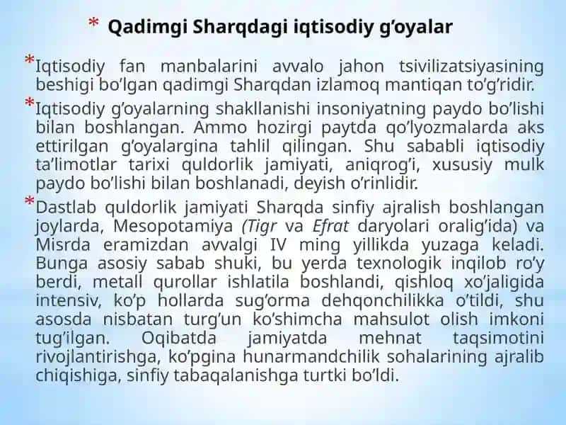 Qadimgi dunyo iqtisodiy g’oyalari 3