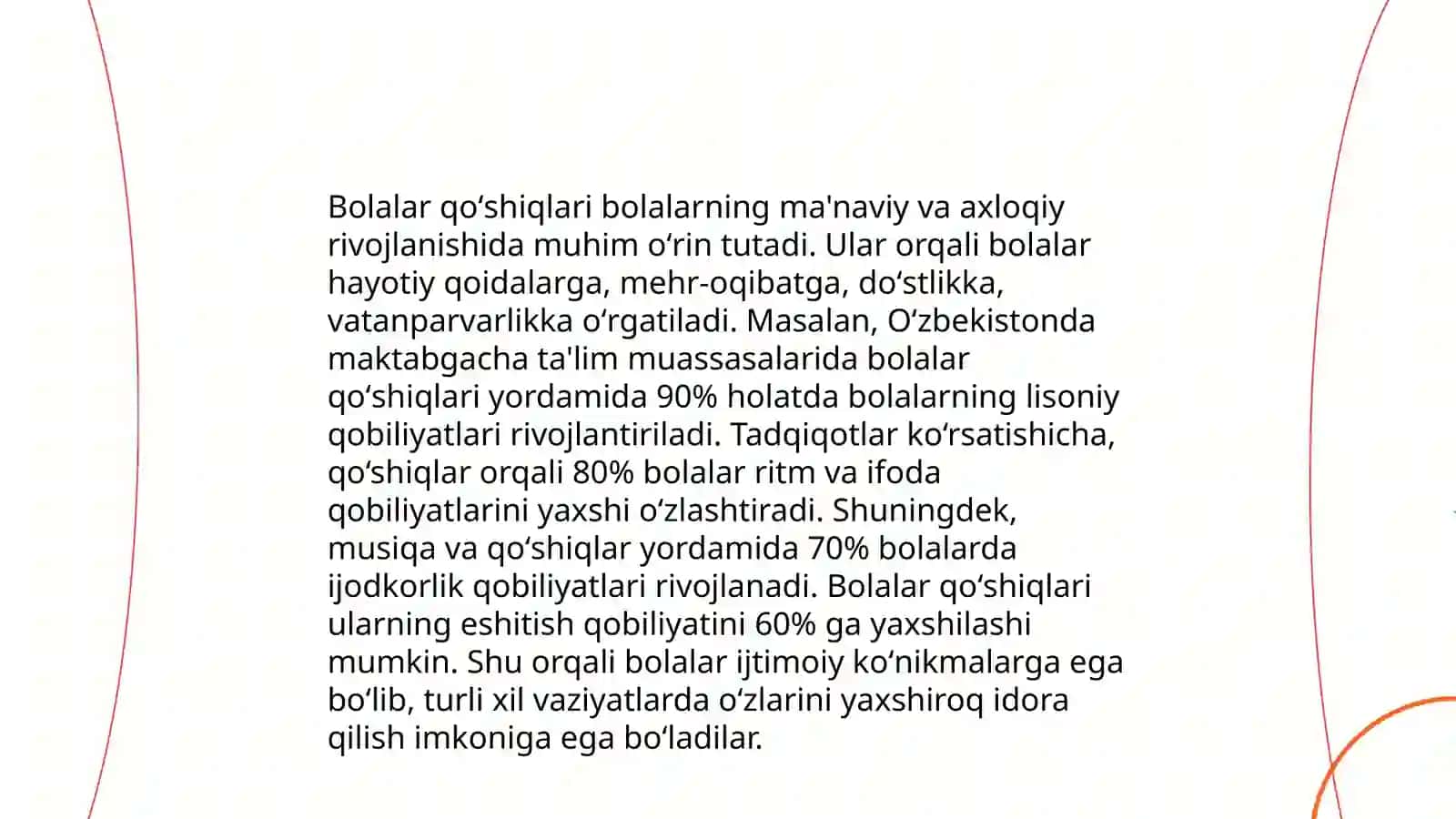 Bolalar qoʻshiqlari va ertaklar tahlili 3