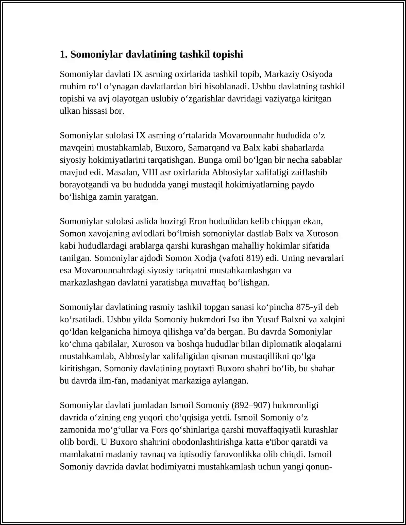 Somoniyalar tarixiga doir arab tilidagi manbalar 3