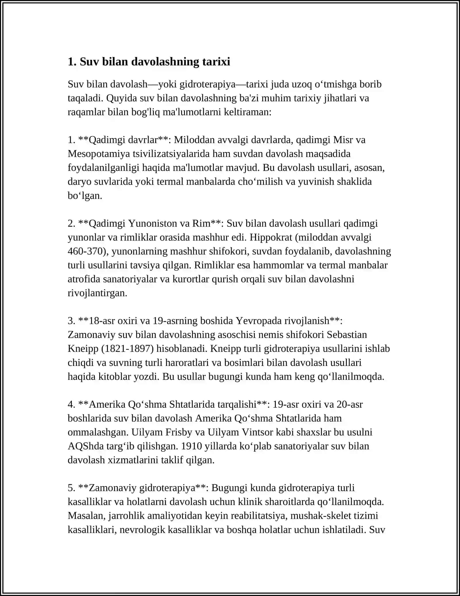 SUV BILAN DAVOLASH 3