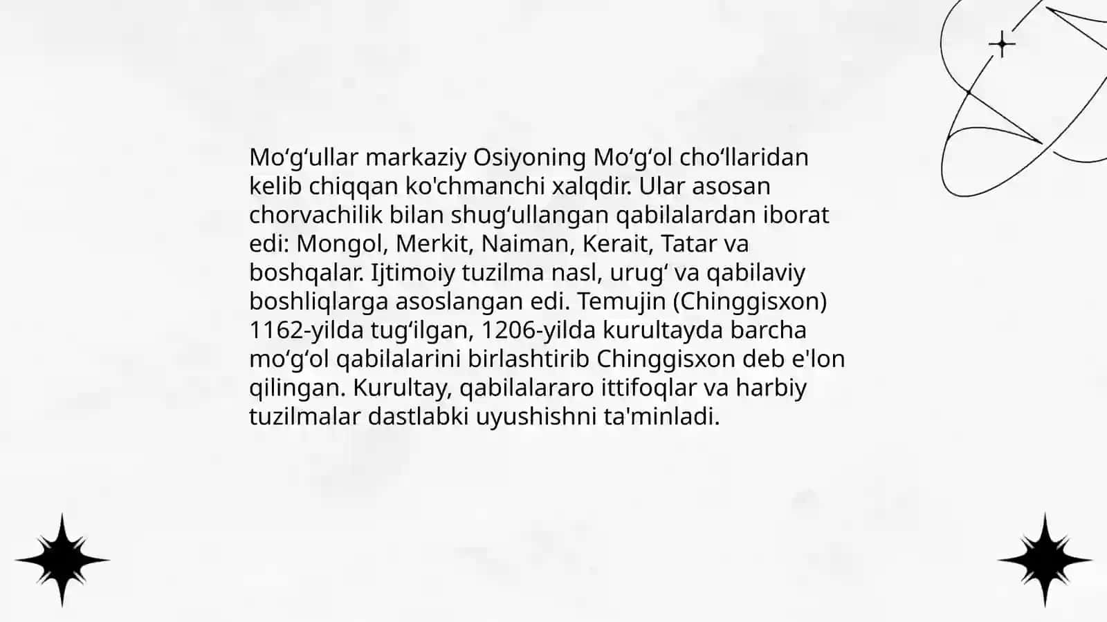 Moʻgʻullar kelib chiqishi va dastlabki uyushishi 3
