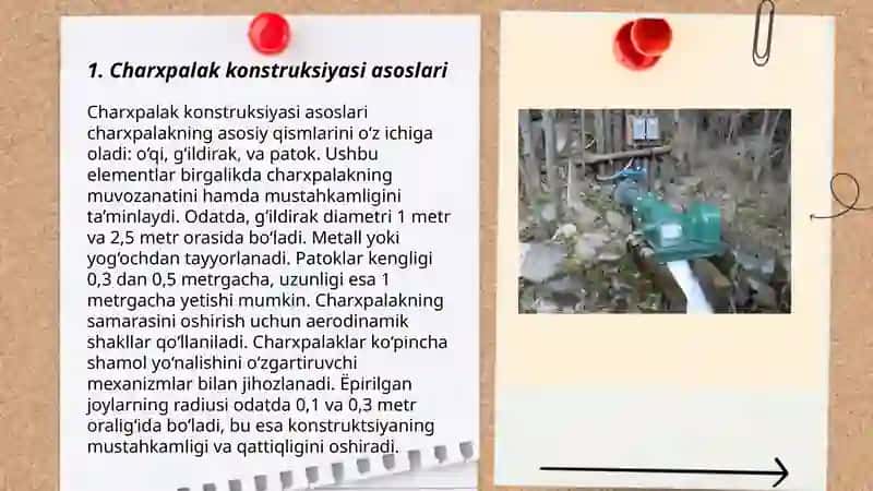 Charxpalak konstruksiyali mikro GESlar 3