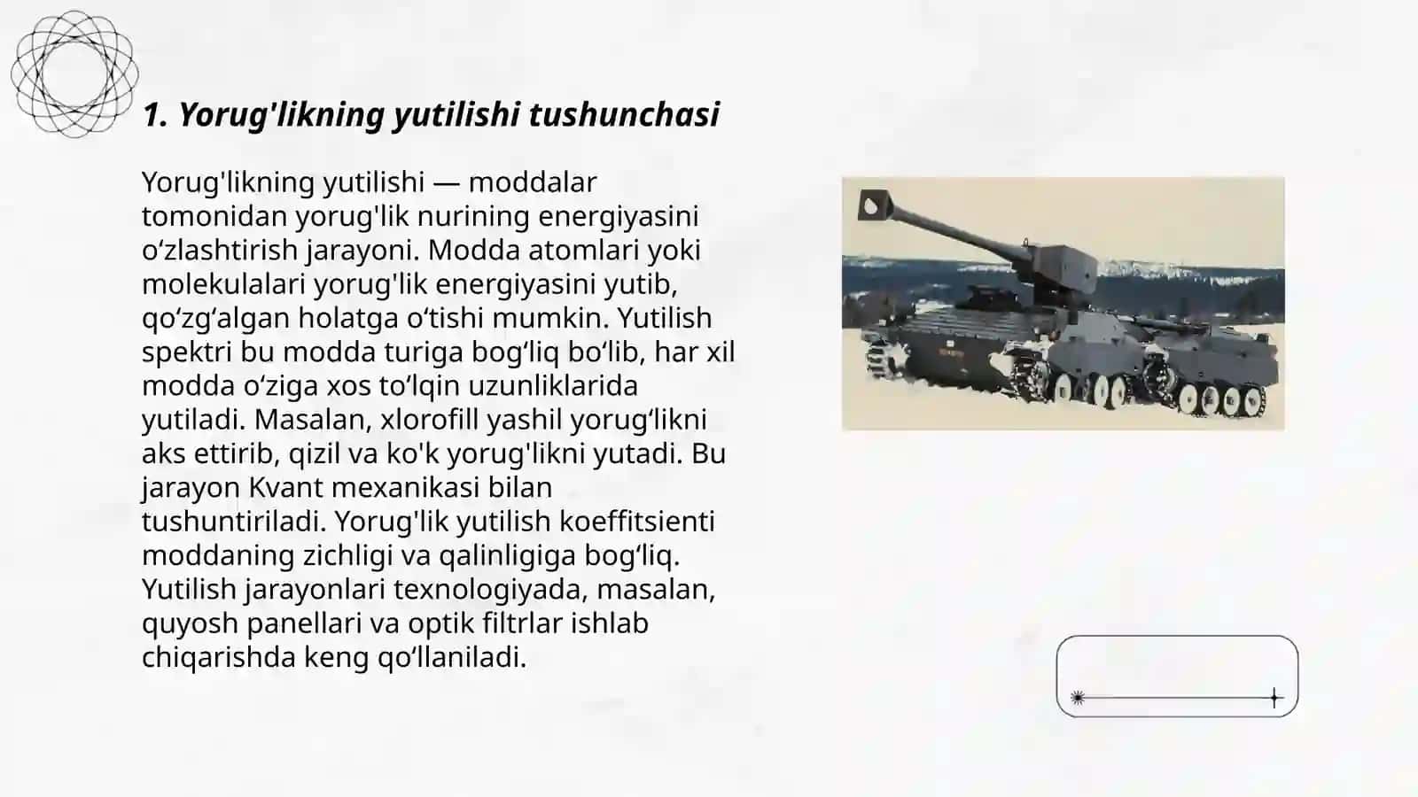 Yorug'likning yutilishi 3