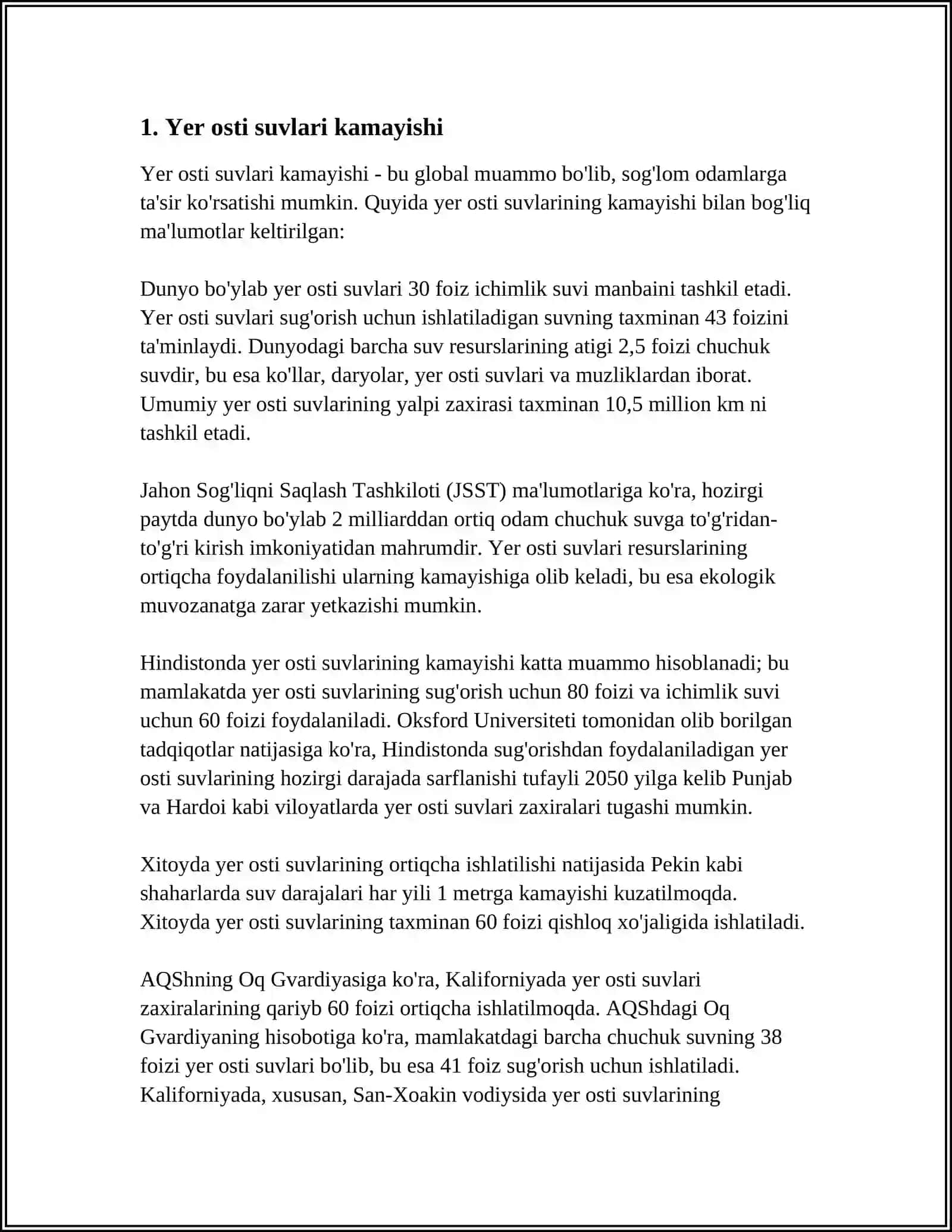 YER OSTI SUVLARI 3