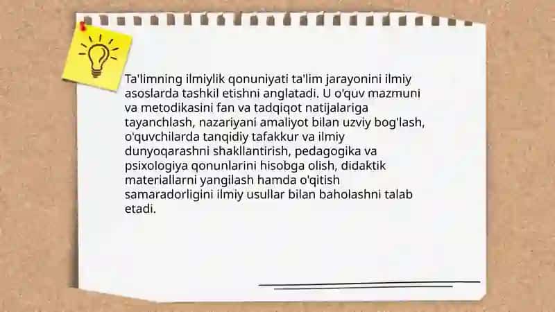 Ta'lim qonuniyatlari 3