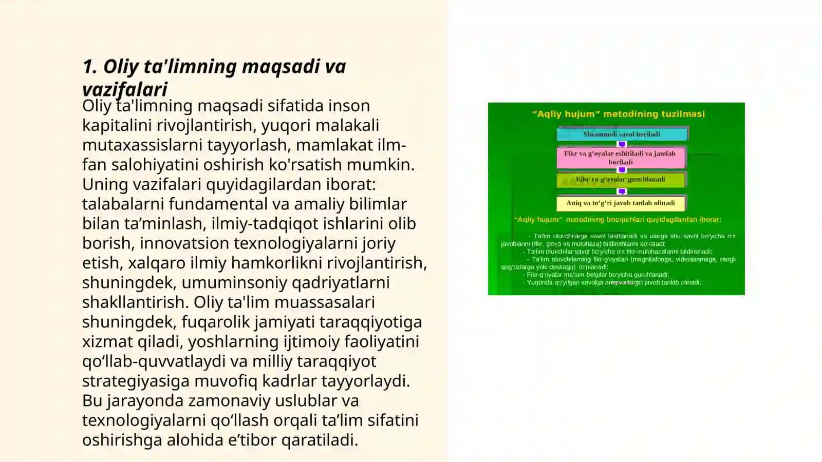 Oliy ta'limning maqsadi va vazifalari 3