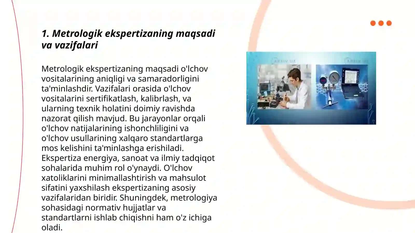 Metrologik ekspertizasi mohiyati. (Misollar asosida) 3