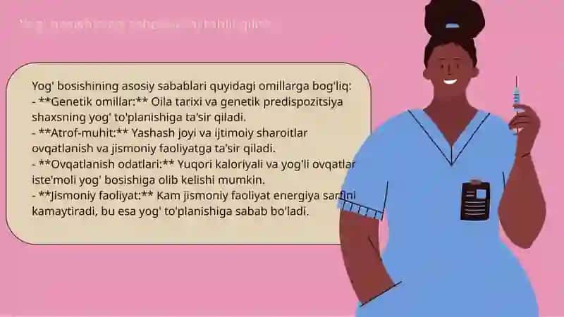 Yogʻ bosishi, semirish, giperlipidemiya, sfingolipidozlar. 3