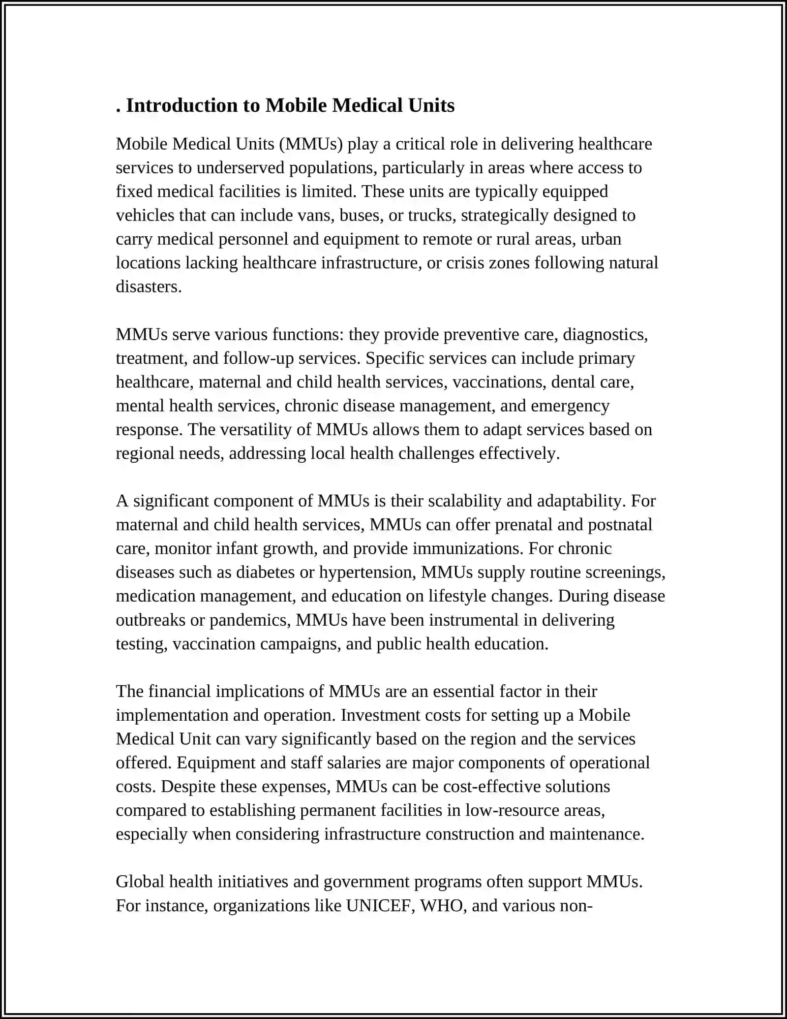 Mobile Medical Units in the World 3