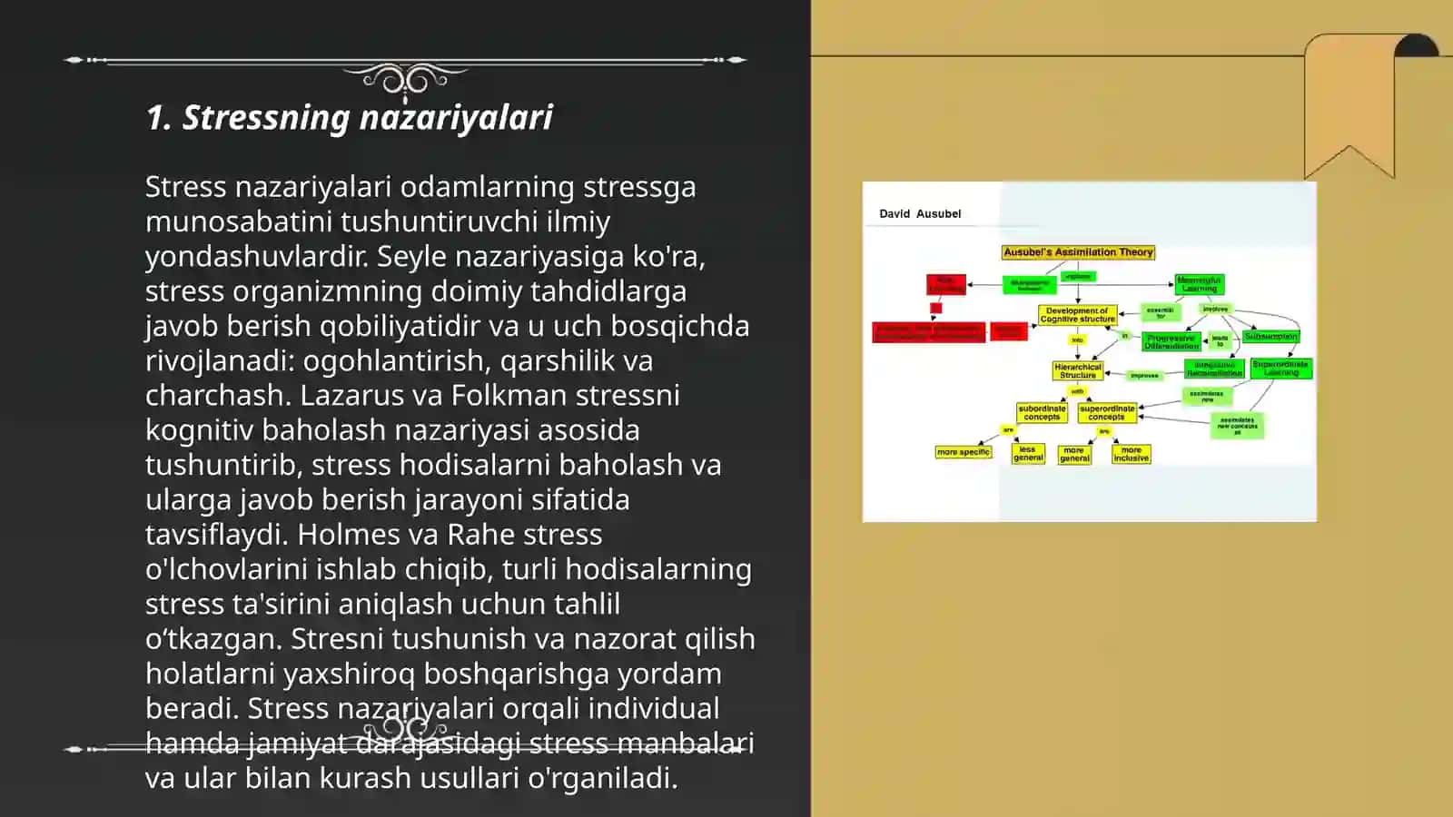 Stress nazariyalari va 3