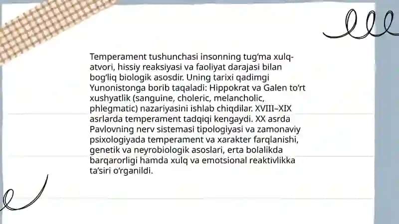 Temperament 3