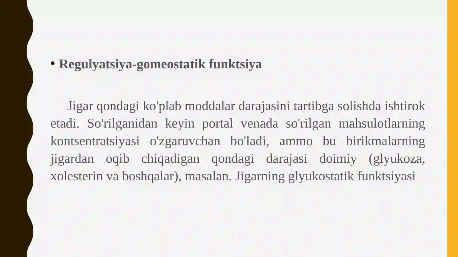 Jigarning funktsiyalari 3