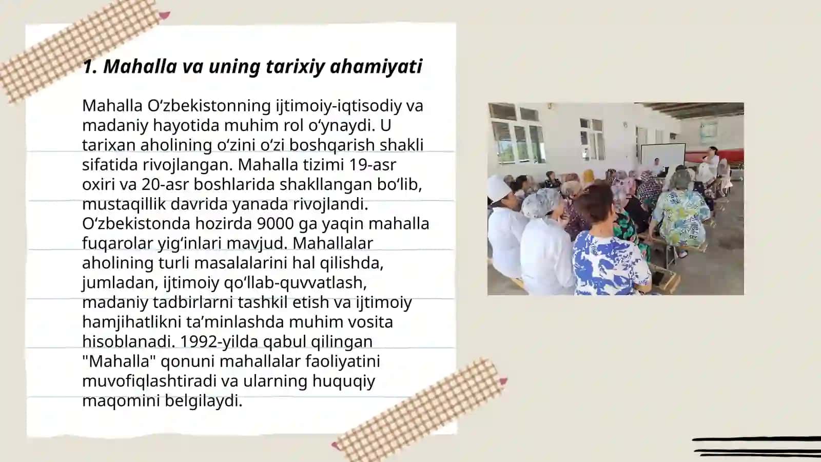 Mahalla va uning tarixiy ahamiyati 3